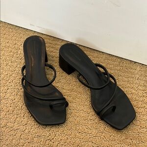 Reformation Meena strappy block heel sandals